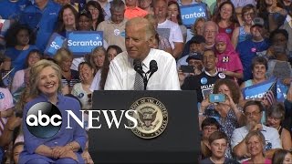 Hillary Clinton Campaigns With Joe Biden