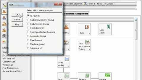 Sage 50 Tutorial Posting/Unposting Sage Training Lesson 13.2