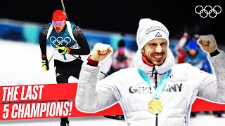 Биатлон. Мужской спринт ⛷ Предыдущие 5 чемпионов 🥇