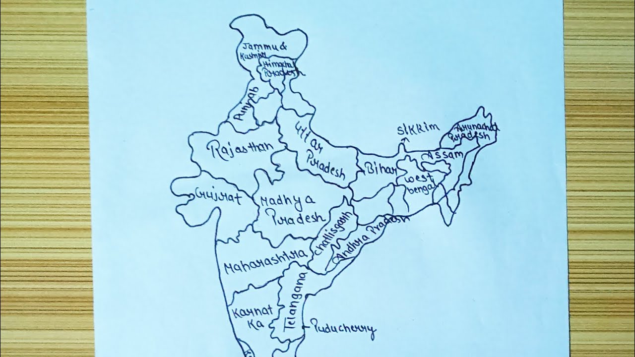 Drawing of the Indian map — Google Arts & Culture