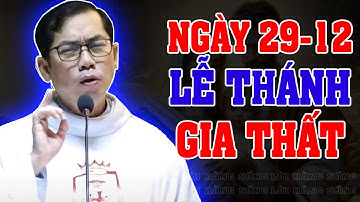 (NGÀY 29-12) LỄ THÁNH GIA THẤT | Bài giảng SÂU SẮC của LM Phaolo Lưu Quang Bảo Vinh