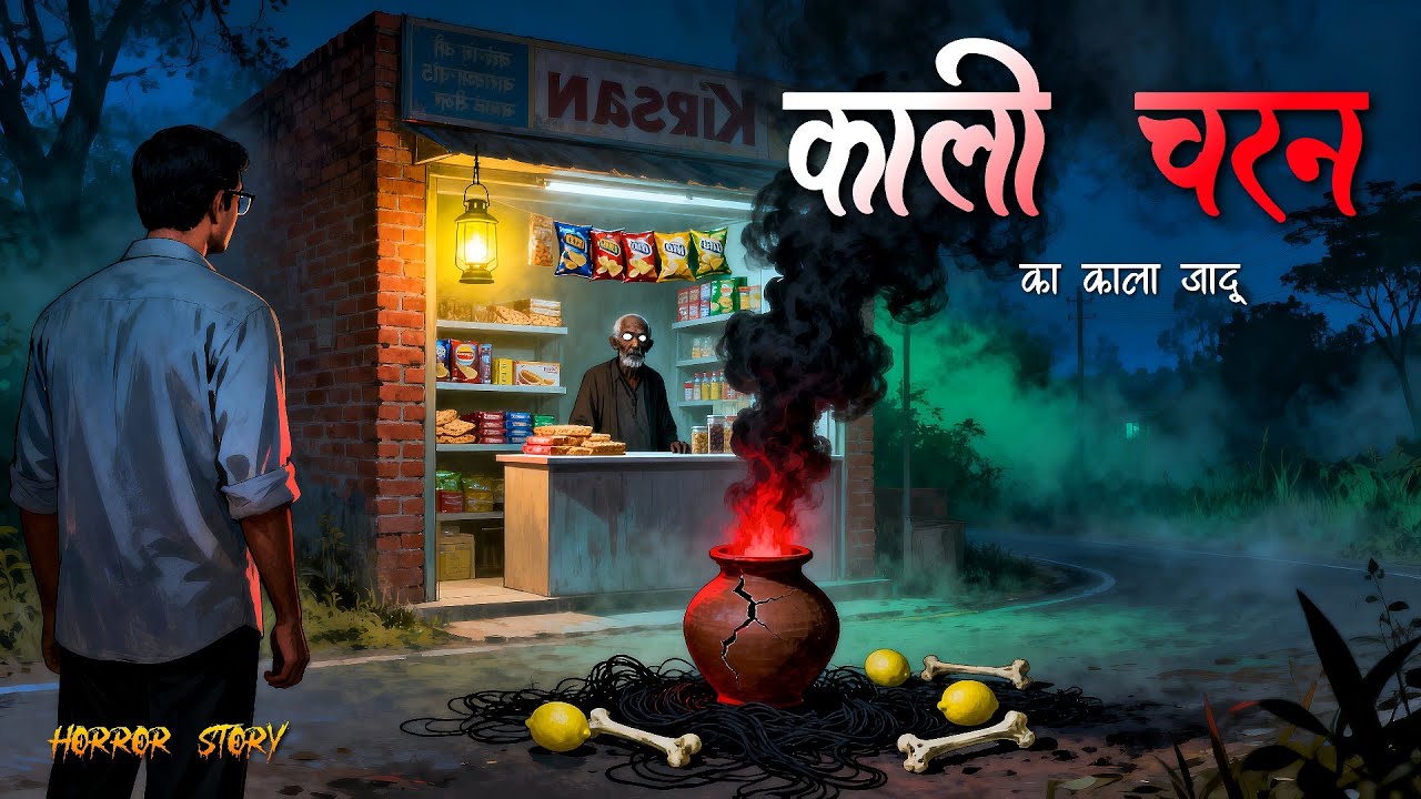 काला जादू | Village Horror Story | Black Magic Horror Story | Horror Cartoon. 