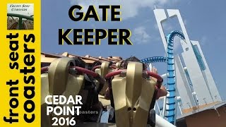 GateKeeper Pivothead POV Cedar Point Roller Coaster Back Seat Left On-Ride Steel B&M Wing Coaster