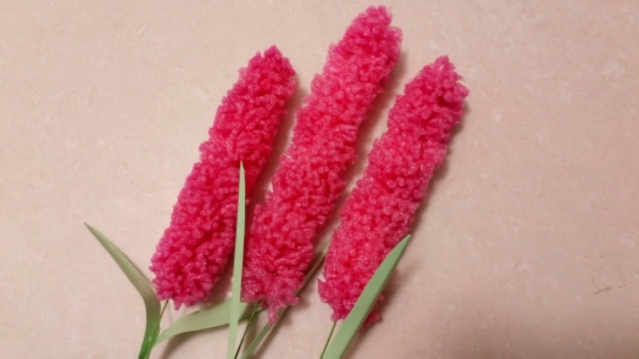 How to make Lavender Flower with apple foam // simple flower making for