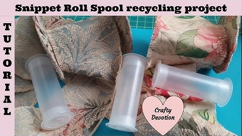 Snippet Spool Tutorial Recycling Project, Snippet Roll spindle,