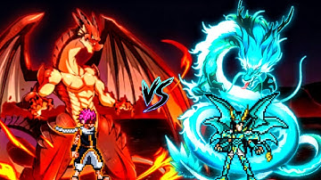 Epic🤩 | Natsu OP (all form) VS Dragon Shiryu OP (all form) in Jump Force Mugen