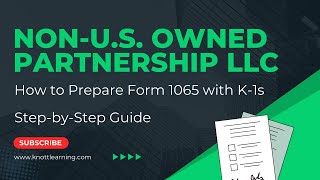 Foreign Owned MultiMember LLC  Form 1065 Reporting for Nonresidents