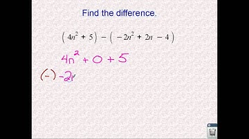 CCSS A.APR.1 - video 1 - Adding and Subtracting Polynomials