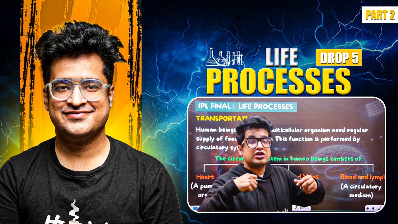 Life Processes – Class 10 Science | Chapter One Shot Revision | Board Exam 2026 Must Watch! | Part 2