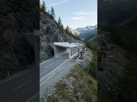Anteprima di Guarda il Timelapse: Costruzione e Ingegneria chiudono una strada alpina sotto una…