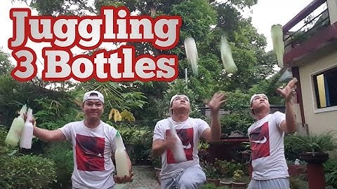 Juggling 3 Bottles : Flair Bartending Basic Moves