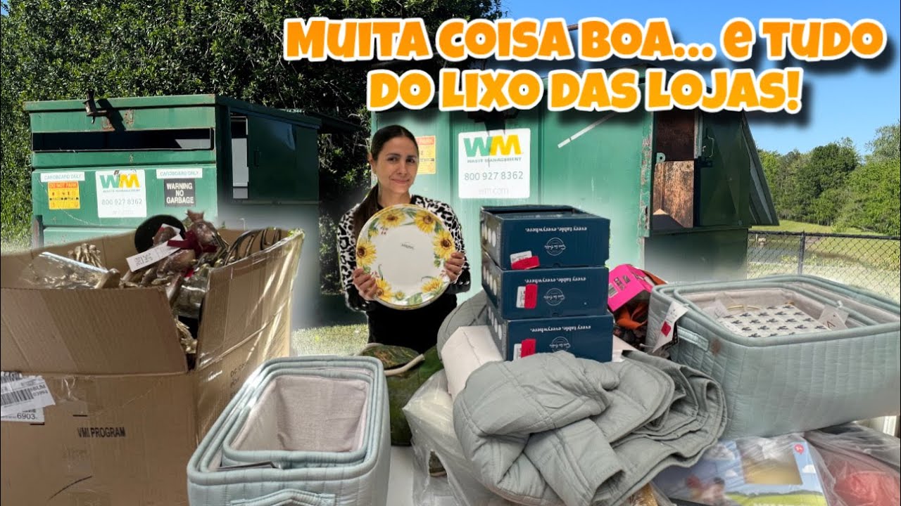 MUITA COISA BOA... E TUDO DO LIXO DAS LOJAS DOS ESTADOS UNIDOS!😱