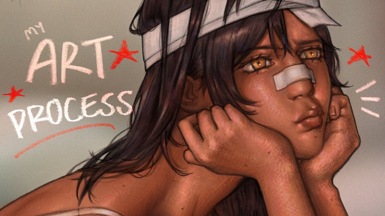 Working on a headshot commission! | [ real-time short ver ]