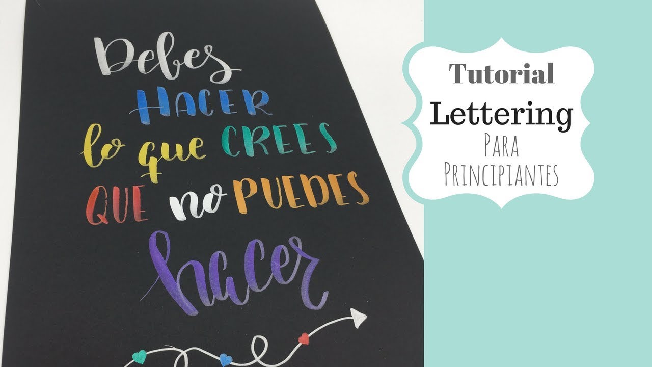 Aprende Lettering ,Fuente A little Mixed Up