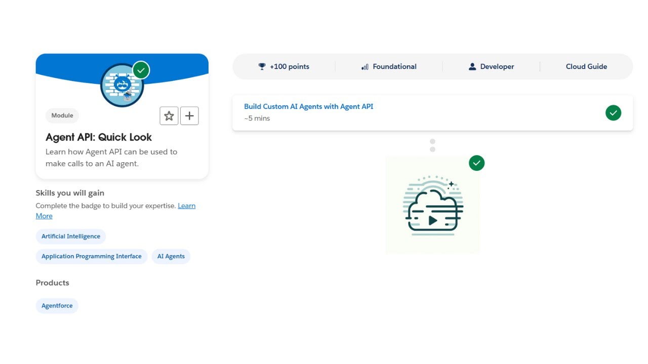 Agent API: Quick Look - Salesforce Trailhead - YouTube