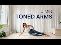 10 MIN TONED ARMS &amp; UPPER BODY pilates workout (no equipment)
