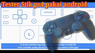 Cara tes stik ps4 II DS4 menggunakan hp android screenshot 1