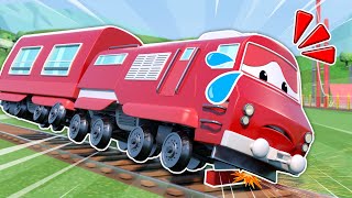 Help! TRAIN needs a new wagon | Emergency Vehicles for kids | Car Repair