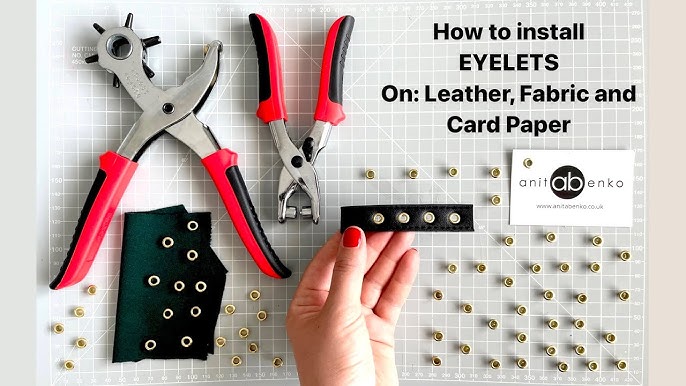 How to use an EYELET PLIER correctly 