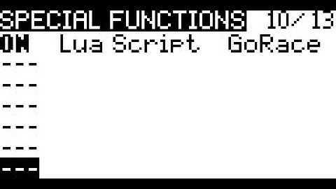 Taranis Q X7 OpenTX Quad Race Start Sequence – GoRace Lua Script