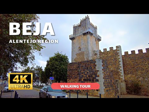 BEJA, Alentejo 🇵🇹 – Walking Tour 4k  – Portugal February