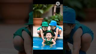 Adorable Baby Falls In Water