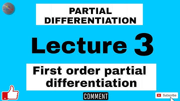 #3 PARTIAL DIFFERENTIATION  ( ENGINEERING MATHEMATICS-1)