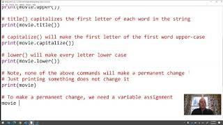 ICS Python String Video 1
