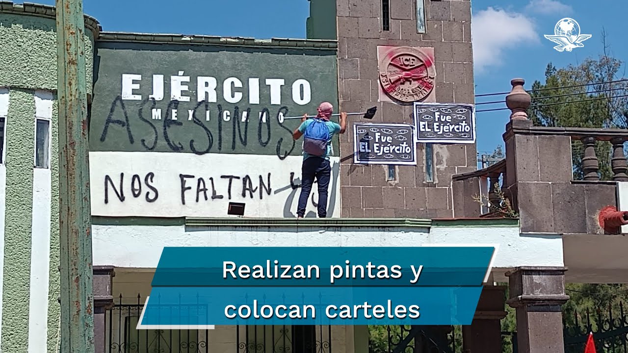 A casi ocho años de Caso Ayotzinapa, estudiantes protestan en Campo ...