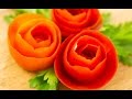 How To Make a Tomato Flower Garnish