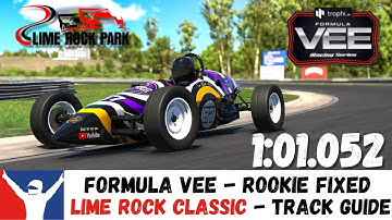 iRacing Formula Vee Lime Rock Classic Guide - 1:01.052 - Rookie Fixed Setup
