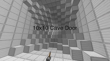 MCPE Compacted 10x10 Double Cave Door