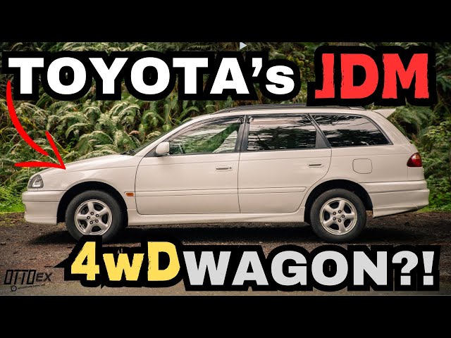 This JDM Toyota Caldina WAGON has 4WD?! 1999 Toyota Caldina G POV