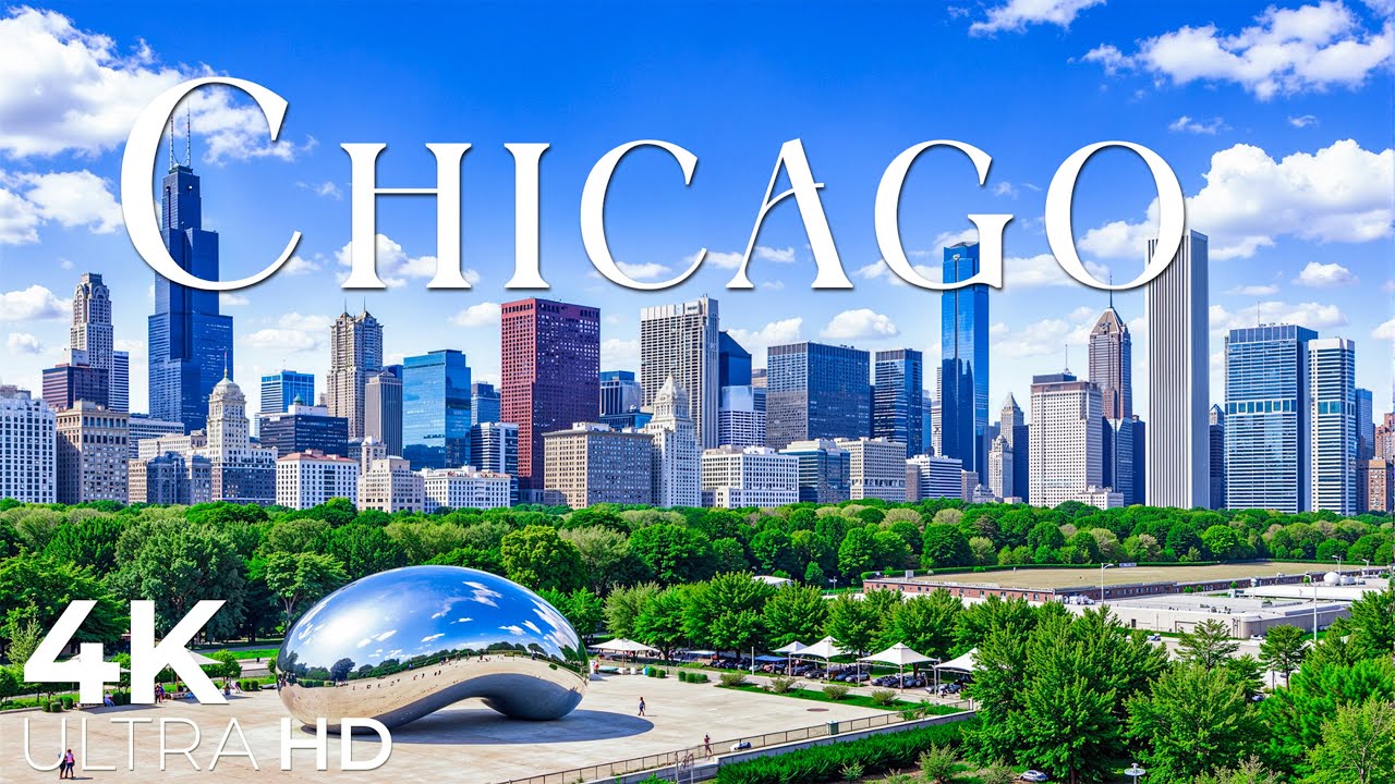 Чикаго 4K Ultra HD • Потрясающие кадры из Чикаго