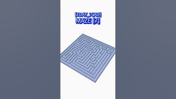 [1DAY_1CAD] MAZE [7] #shorts #tinkercad #project