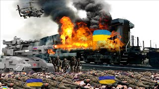 Ukraine loses big! Russian Tank Successfully Destroys Ukrainian Ammunition Carrier
