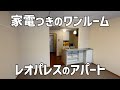 【ルームツアー】レオパレス21の家電つき1Rアパートを内見🙂一人暮らし向きカウンターキッチンのあるワンルーム賃貸の部屋紹介Japanese Apartment Tour