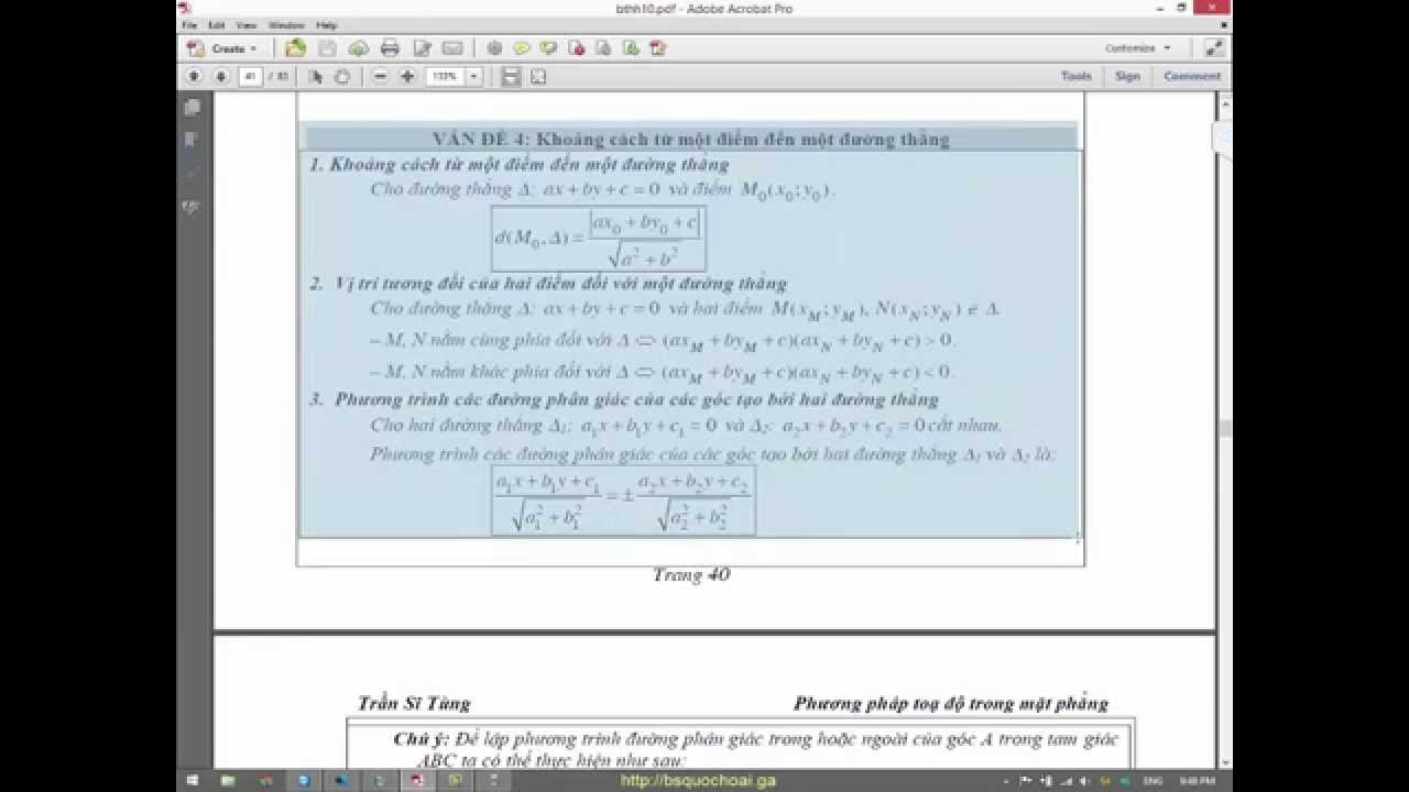[Toán 10 HH] Chương 3.1 Đường thẳng $5. Vấn đề 3 Viết... - youtube