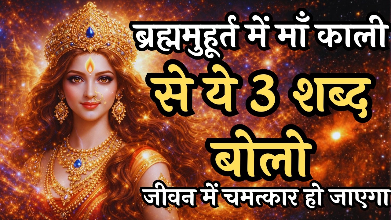 सुबह ब्रह्म मुहूर्त में बोले ये 3 शब्द जीवन बदल देंगे | चमत्कारी सुबह | Maa Ka Sandesh | Aadishakti