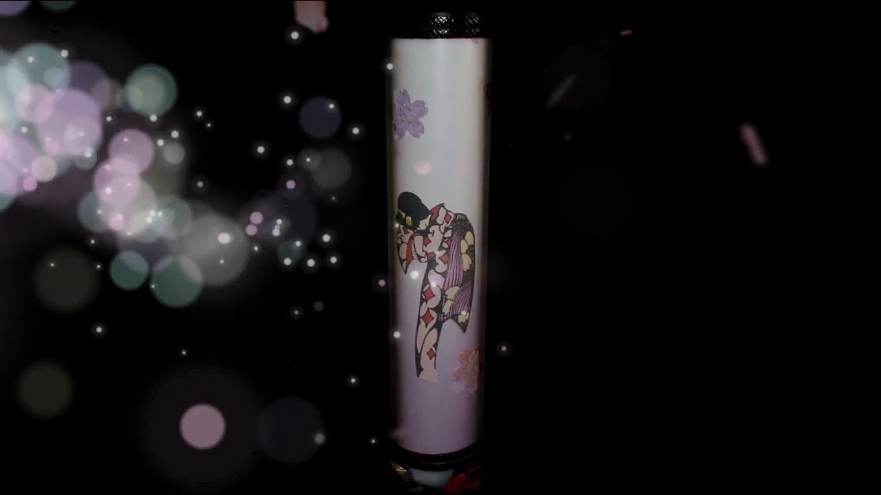 【難あり】作家作品　万華鏡　桜色 さくら花 今ぞ盛りと人は言へど 我は寂しも 君としあらねば かいちに