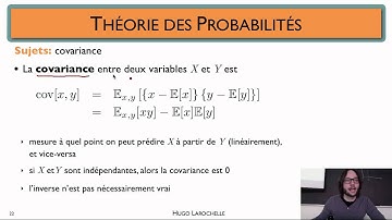 Apprentissage automatique [2.3] : Formulation probabiliste - espérance, variance et covariance