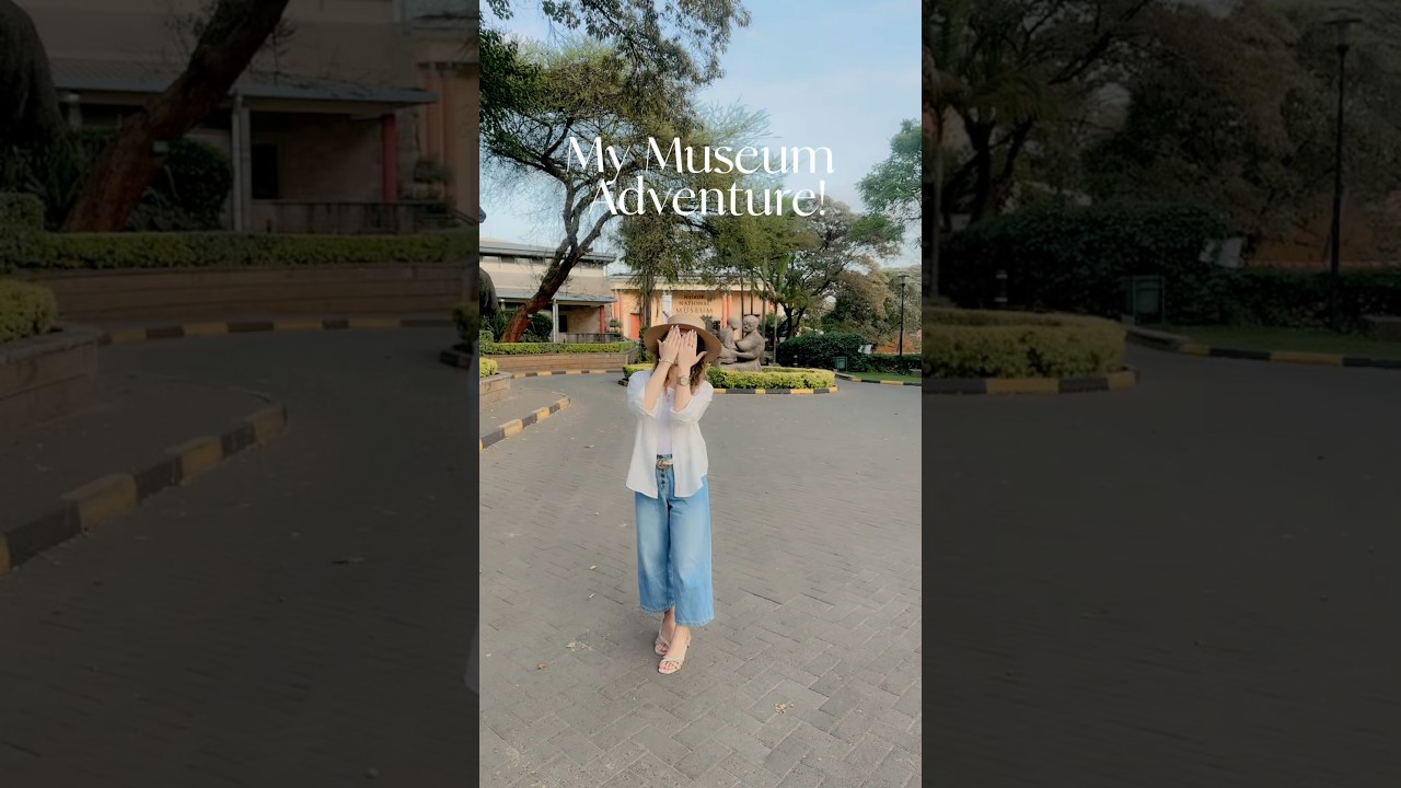 Afghan artist girl Walking Through Nairobi National Museum 🇰🇪 | Calm Travel