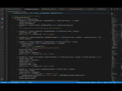 Python and JavaScript code for residential controller