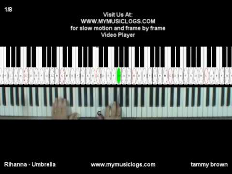 How to Play Rihanna - Umbrella - Piano Cover- Tutorial