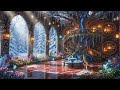 Enchanted Winter Fairy Garden Ambience ❄️✨ Magical Tree, Snowfall &amp; Calming Nature Sounds