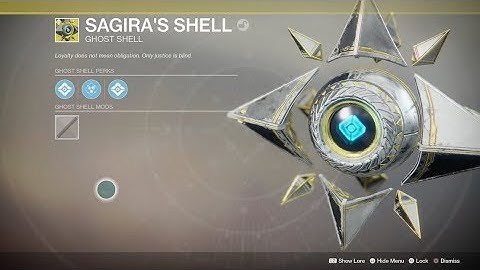 DESTINY 2 - SAGIRAS GHOST SHELL AND HIDDEN EMBLEM!!
