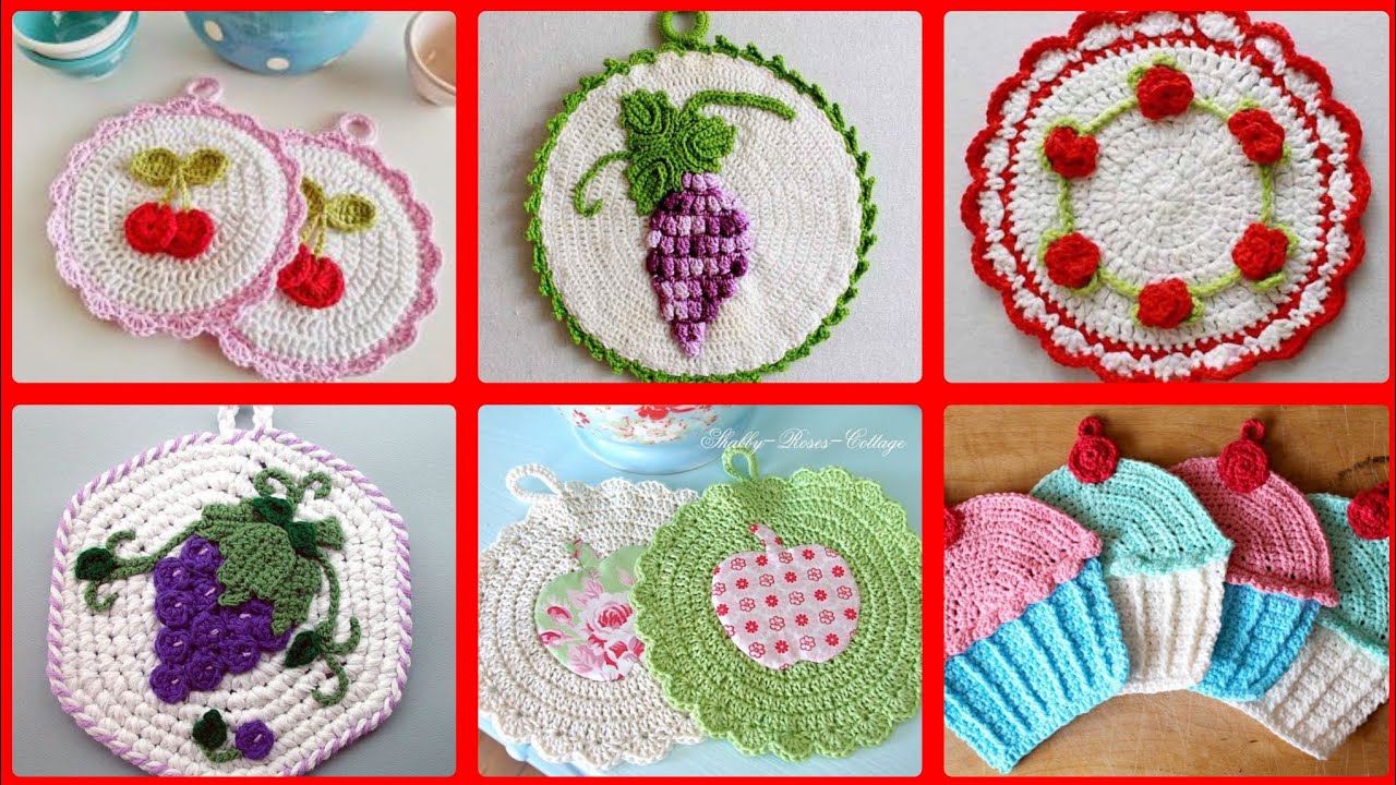 Free Crochet pattren for potholders YouTube