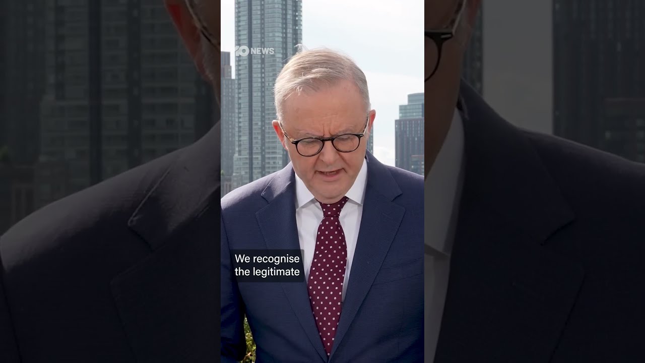 Anthony Albanese Announces Australia Formally Recognises State Of Palestine 10 News
