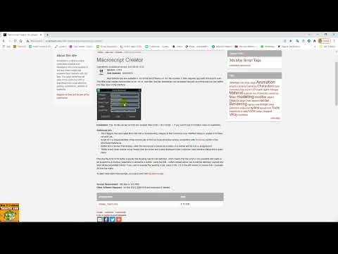 3ds max script course: 027 Macroscript Creator