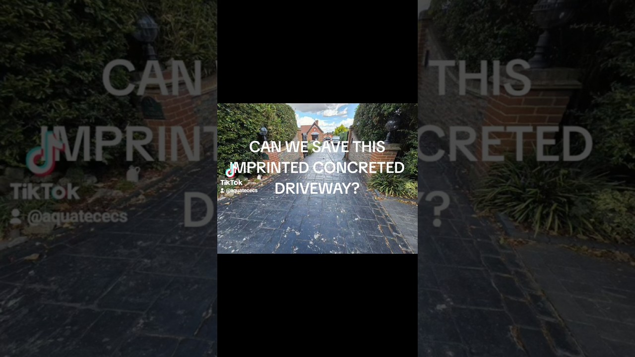 Can We Save This Imprinted Concrete Driveway?